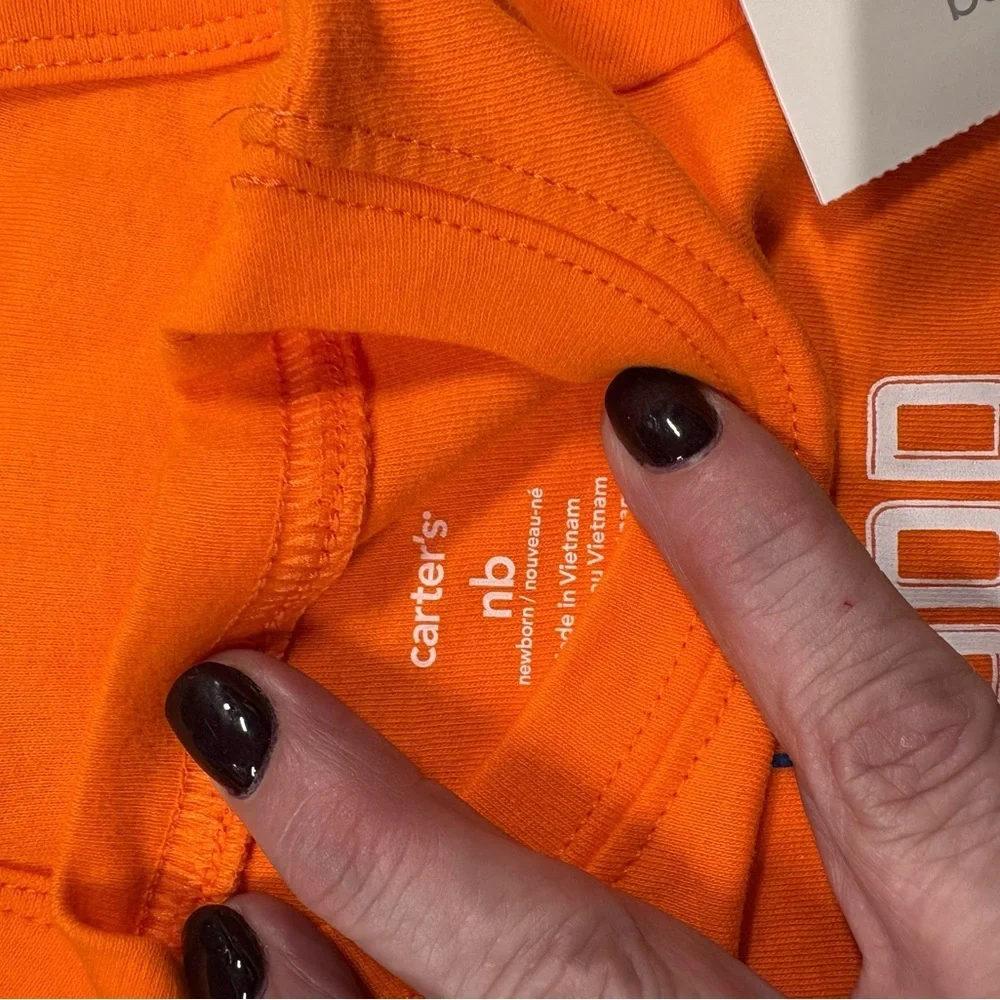 Carter's Vibrant Orange Baby Bodysuit